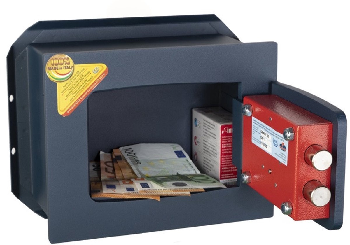 Technomax GOLD GK/2 Kluis - Veiligheidskluis - Robuust en Duurzaam - Blauw - EN 1300 Certificering - 10 mm Stalen Deuren