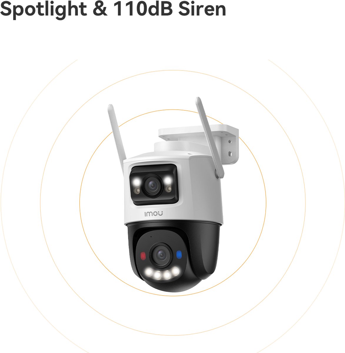 Imou Cruiser Dual 2 Pro – Buiten IP-camera – Dual Lens 8MP – PTZ – Full Color Nachtzicht – Bewegingsdetectie – Plafond/Muurmontage – Wi-Fi – foto 3