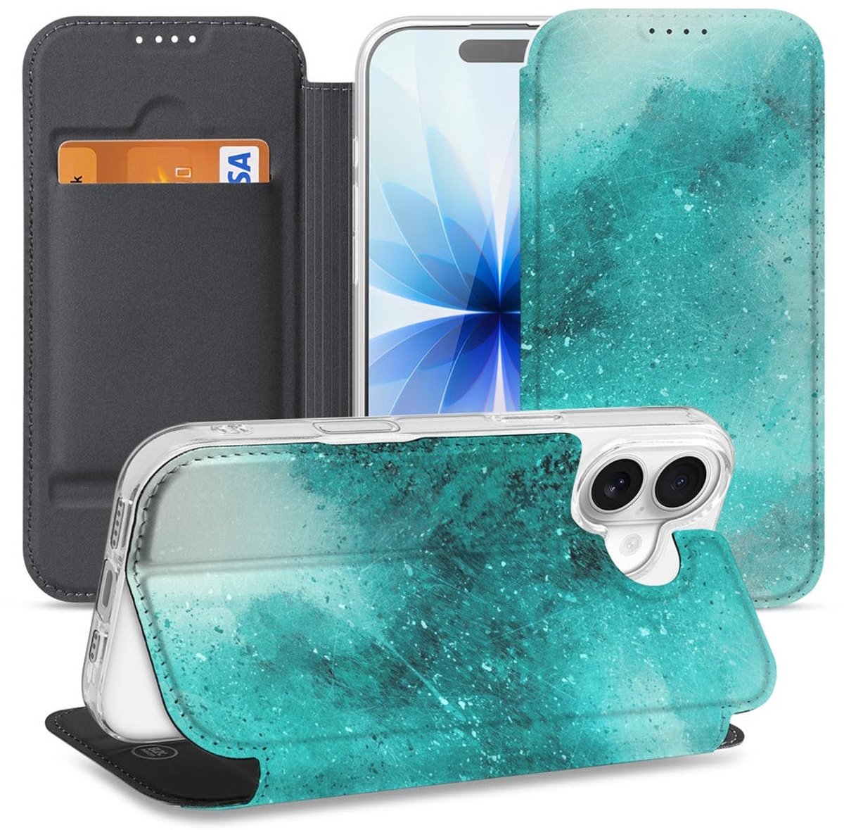 Telefoonhoesje met magneet Apple iPhone 17 Painting Blue