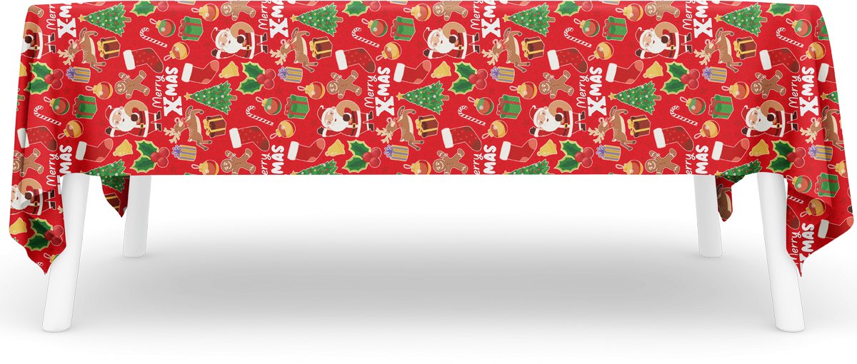 BTH - Tafelkleed - Tafelkleed Kerst - Tafelzeil - Tafellaken - Kerstversiering - Kerstdecoratie Voor Binnen - XL Formaat