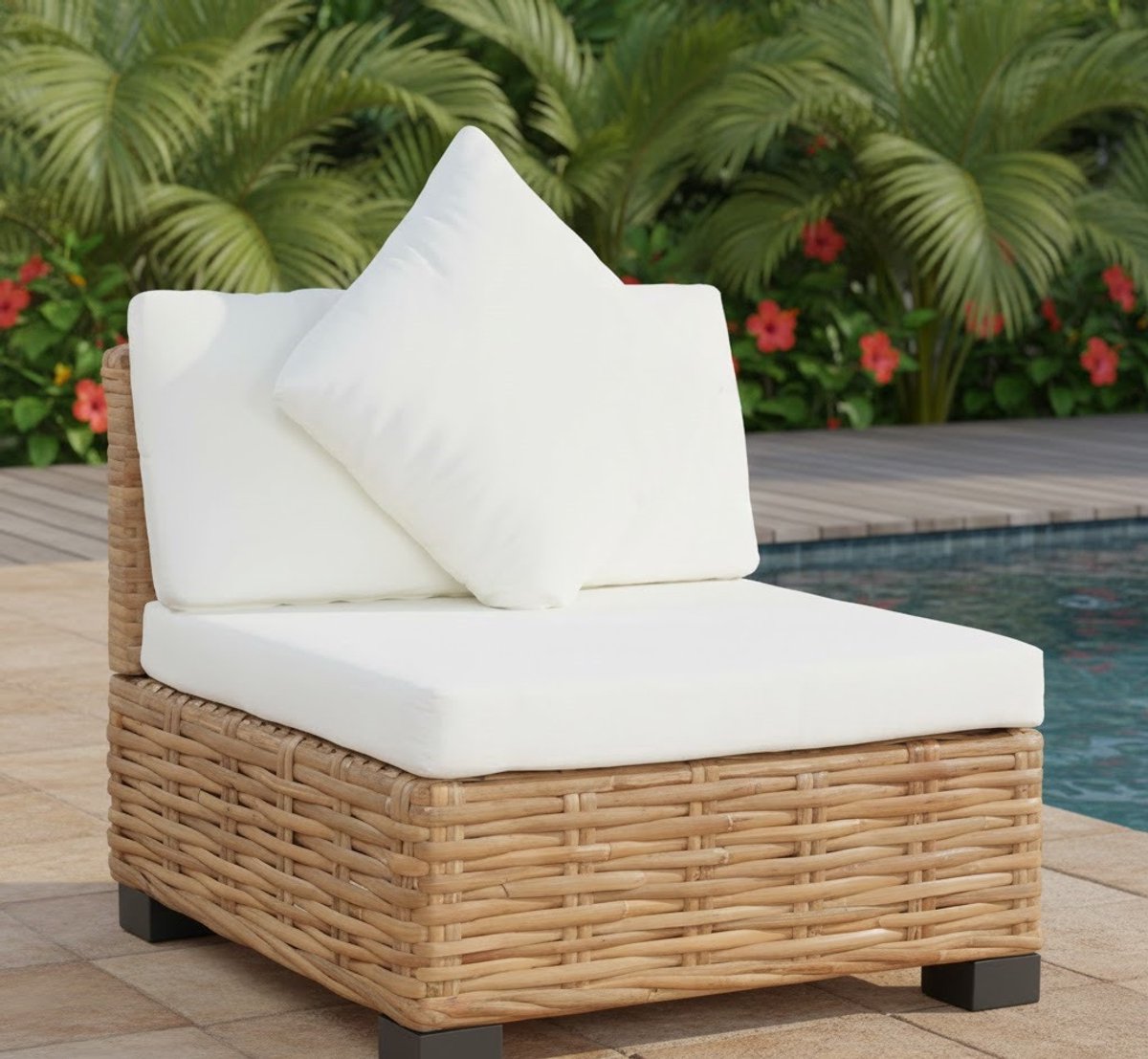 Chesterfield Bank "Aliza Luxe" 3-Zits - Witte Leren Sofa - Modern & Comfortabel - House&Garden