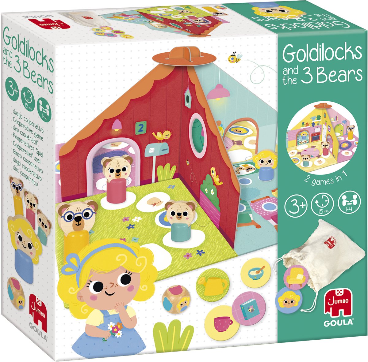 Goula Jumbo - - goldilocks and the three bears - educatief spel