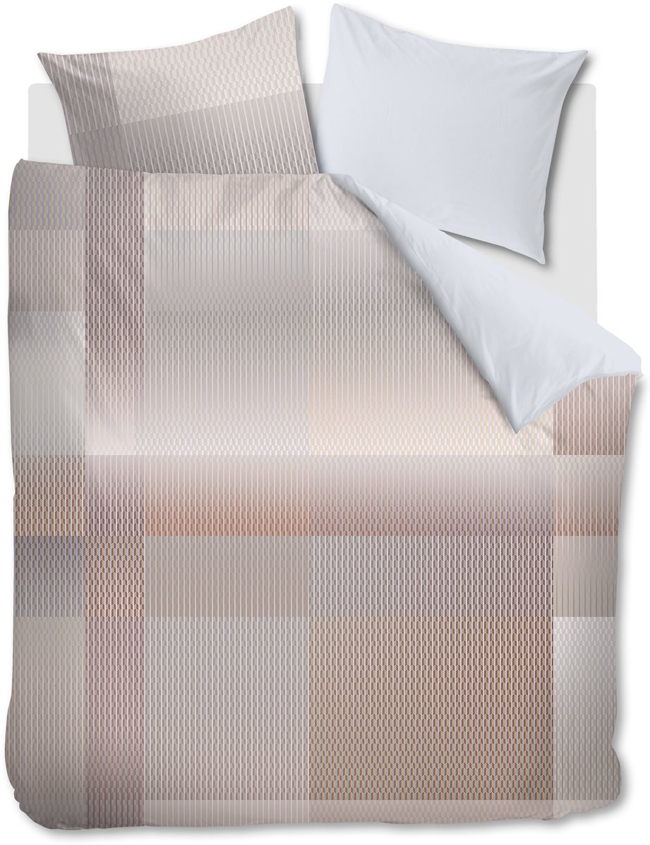 Kardol Digital Weave dekbedovertrek - Tweepersoons - 200 x 200/220 cm - Grijs Groen