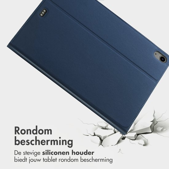 Housse de tablette Accezz adaptée à l'iPad Air 4 (2020) / iPad Air 5 (2022) - Étui pour tablette Accezz Classic - Bleu foncé