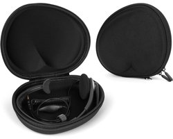 Allecto- Vervangende Draagtas voor Hoofdtelefoon - Stereo Headset Beschermhoes - Compatibel met diverse modellen - Zwarte Hardcase - Headphone Opbergtas - Logitech, Plantronics, Jabra Geschikt - Zwart Model - Harde Beschermhoes