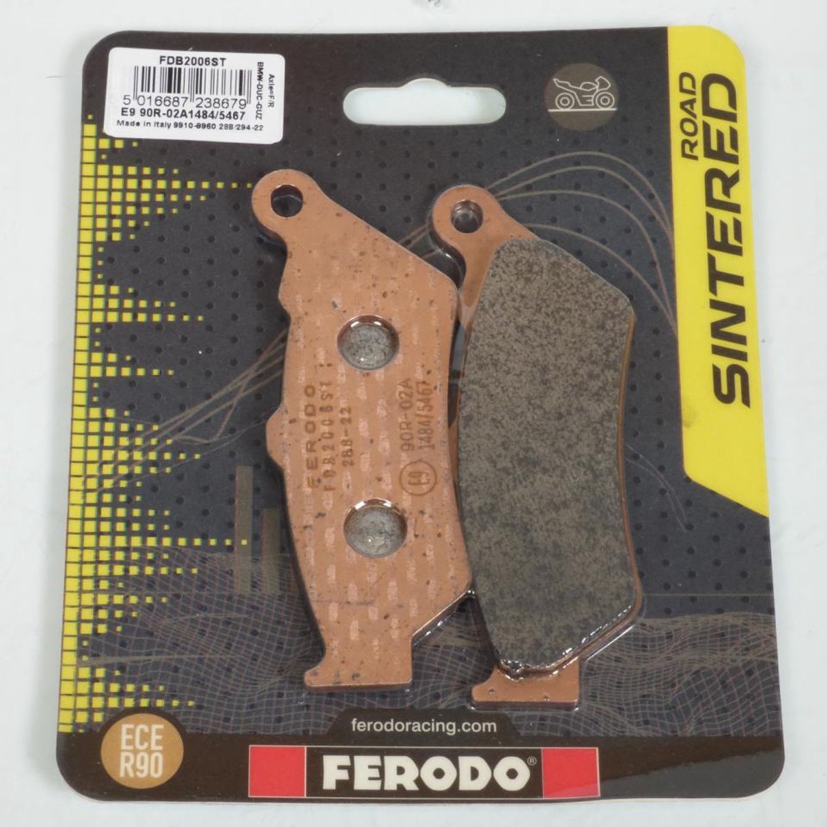 Plaquette de frein Ferodo pour Moto ROYAL ENFIELD 650 Continental Twin GT 2019 à 2025 AV Neuf