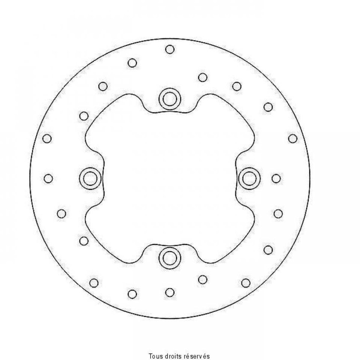 Disque de frein arrière Perftec pour Moto Honda 600 CBR FV FW PC31 1997 à 1998 AR Neuf