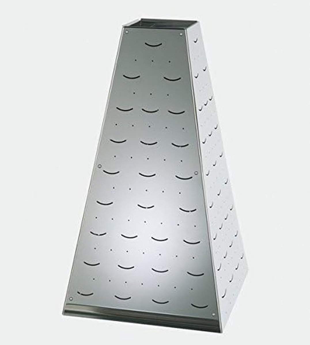 Buchetpiramide - Lepelhouder - Buffet Presentatie - 24 Lepelsleuven - 17 x 17 cm - Zilverkleurig