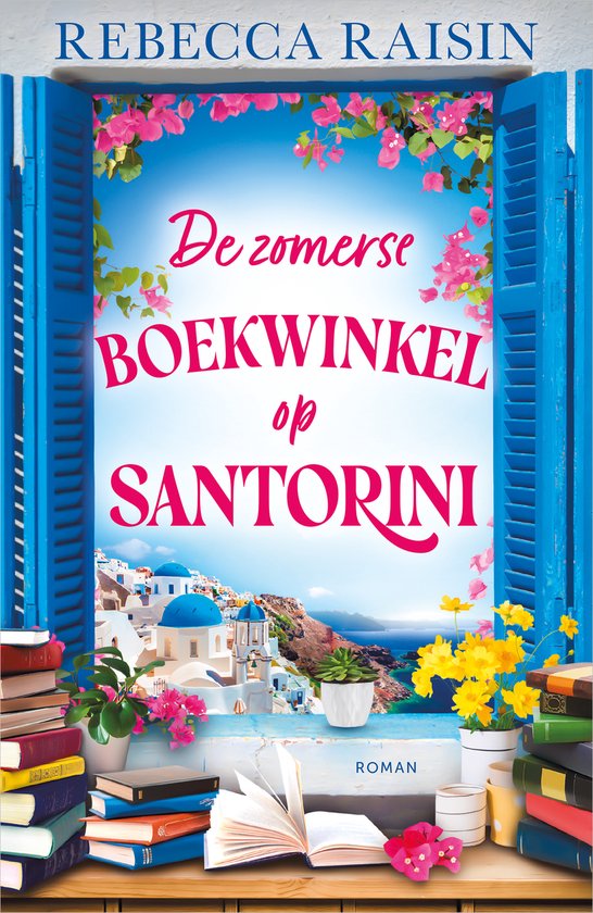 De zomerse boekwinkel op Santorini - cover