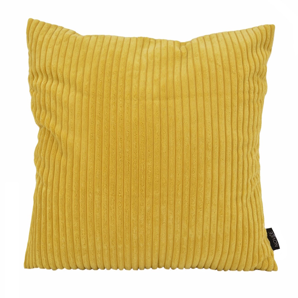 NOVÉE Sierkussen Corduroy Geel | 45 x 45 cm | Polyester