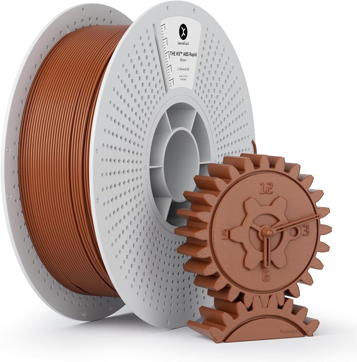 3D Printer Filament - ABS Materiaal - Snelle Prints - Hoge Temperatuur - 175 mm - Bruin