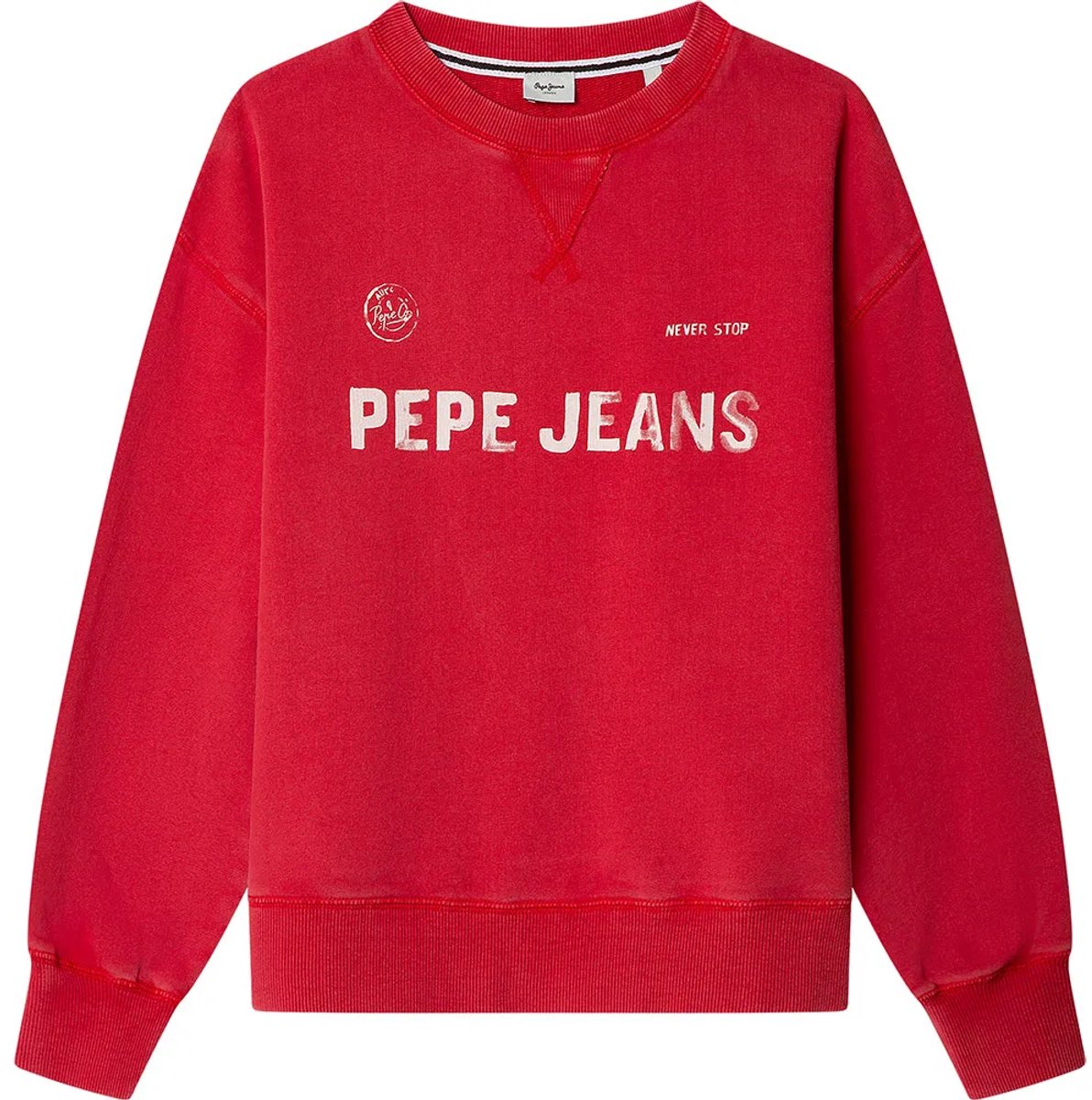 Pepe Jeans Ben Sweatshirt Rood 12 Years Jongen