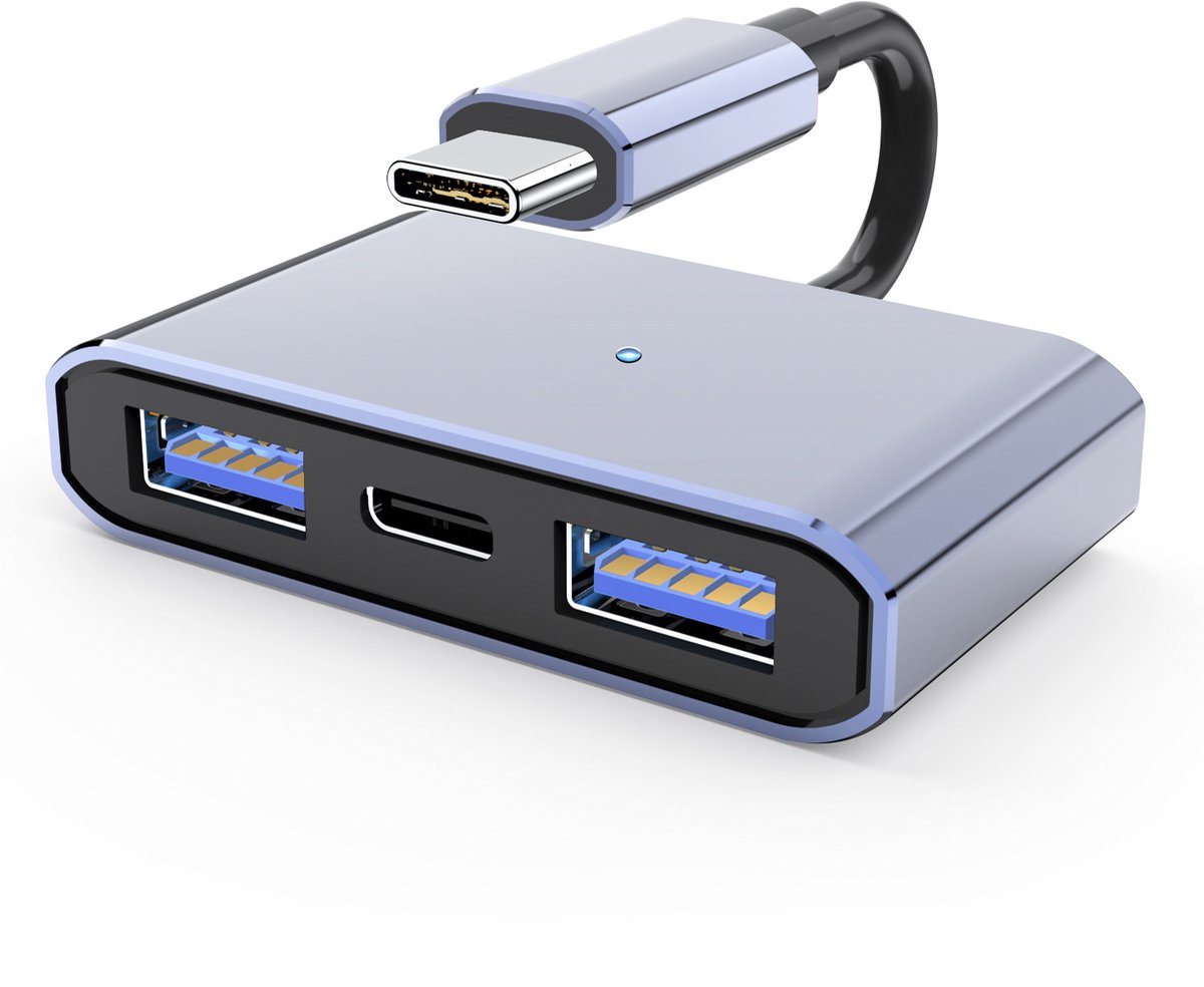 Dubbele USB-oplaadadapterkabel (3-in-1)