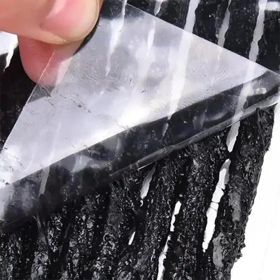 Bandenreparatie Wormen - Tubeless Reparatieset - Nood Bandenreparatie - Kant-en-klaar Butyl - 10 cm 6 mm - Zwart van Merkloos — afbeelding 2