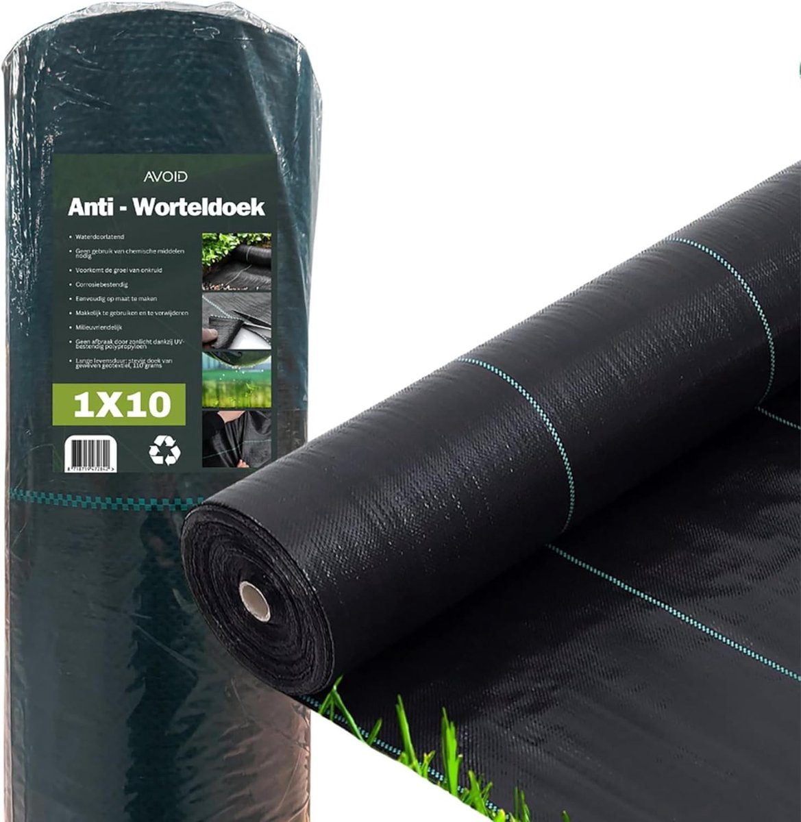 Onkruiddoek - Gronddoek Vlies - Onkruid Vrij Houden - Waterdoorlatend Ademend - 1x10 Meter