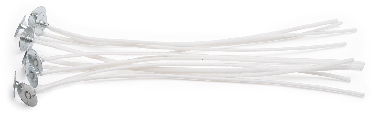 TopWosk - Katoenen Lonten met Plaat - 16 cm - 10 stuks - Geïmpregneerd