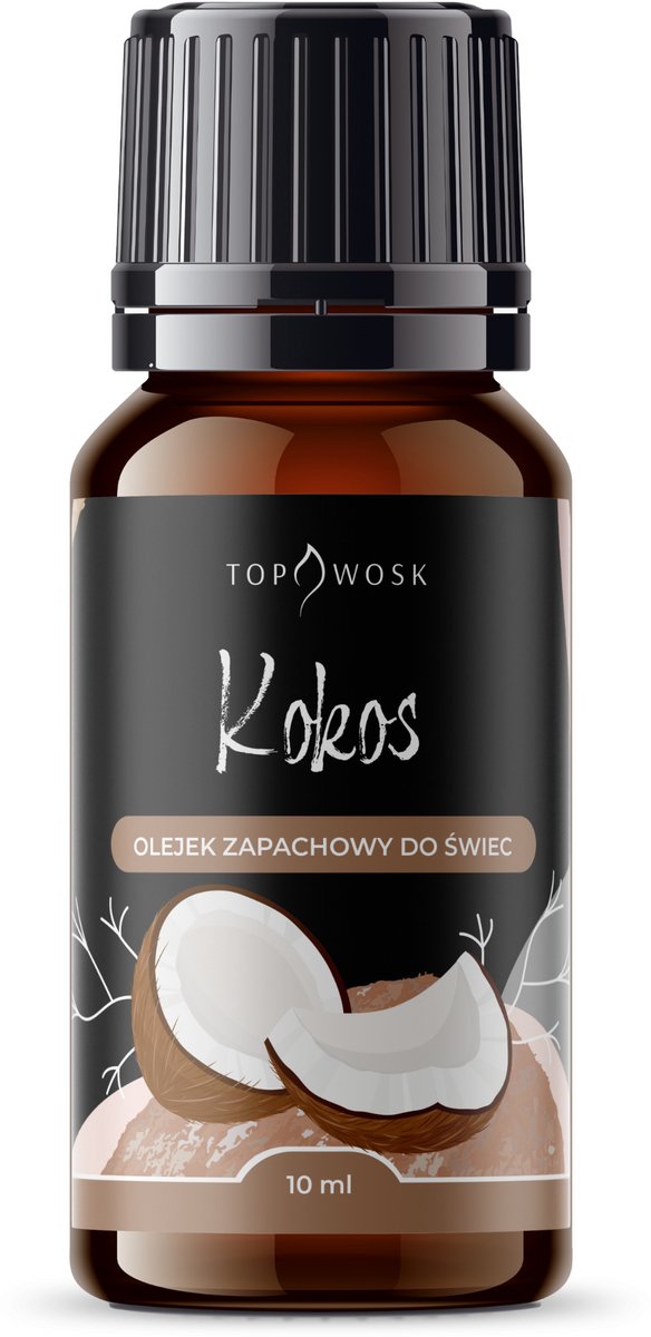 Geurolie Kokos - Geuroliën voor kaarsen - Tropisch aroma - Hoge efficiëntie - Veelzijdig gebruik - 10ml