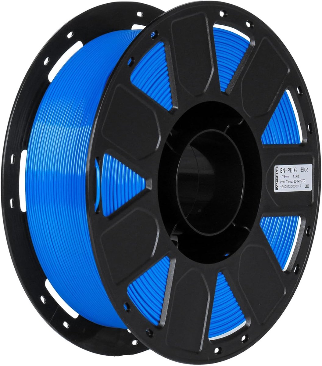 3D Printer Filament - PETG Materiaal - Precisie Prints Maken - Vochtbestendig Geurloos - 175 mm 1 kg - Blauw