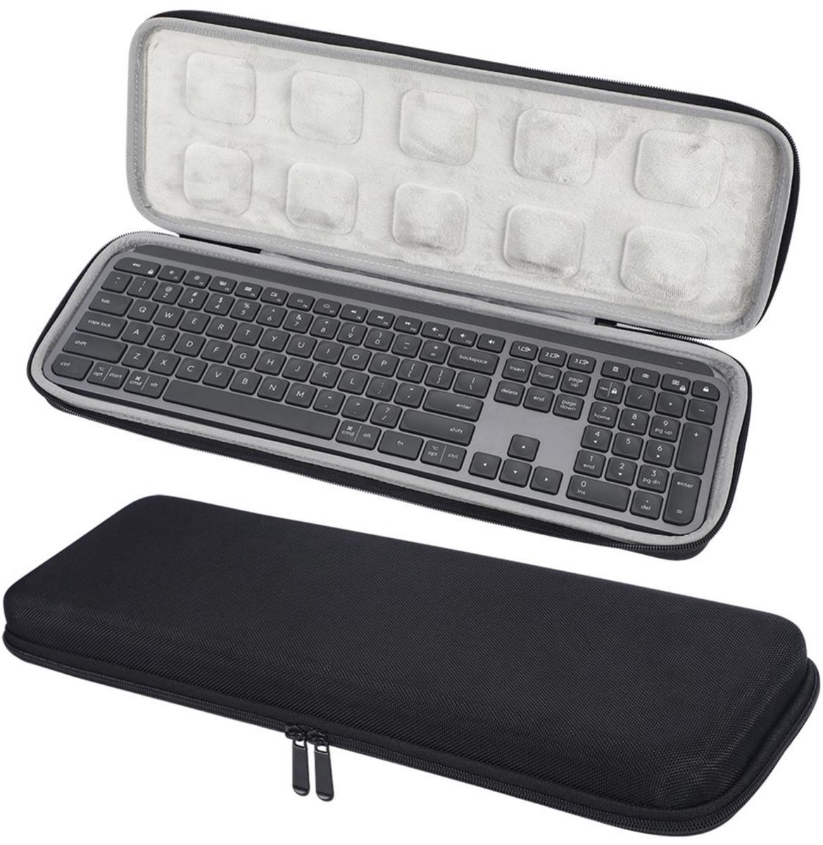 EtuiTab Serie - Harde Beschermhoes voor Logitech MX Keys - Hoogwaardige Kwaliteit - Weerbestendige Bescherming