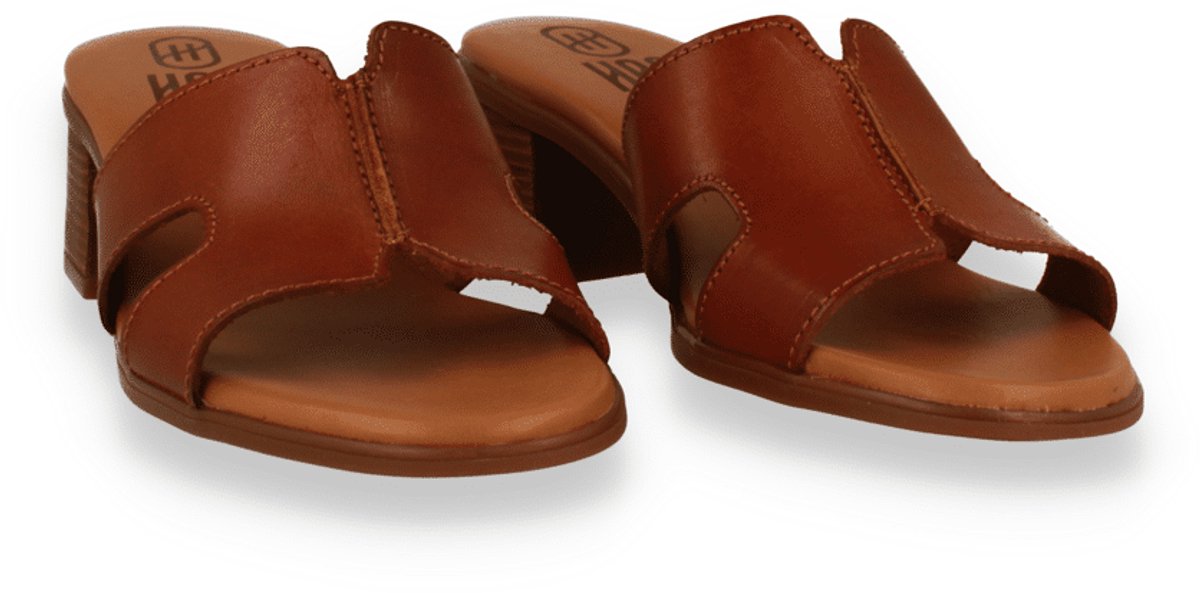 Hee! Dames Slipper | Cognac | Maat: 37