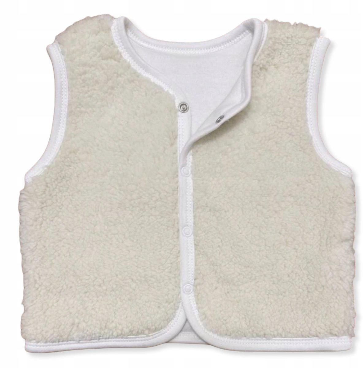 Dartomik Kaftanik Baby - Warm Vest - 80 - Katoen en Polyester - Crème