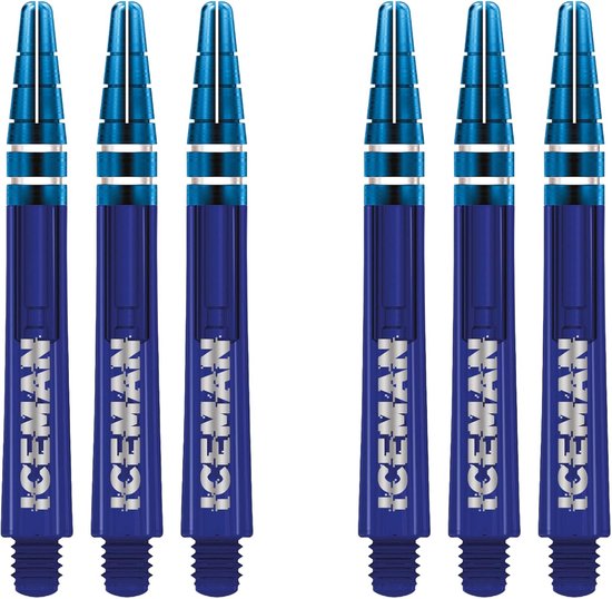 Dartschachten Set - Vlucht Houders - Dartwerpen Verbeteren - Vlucht Vergrendeling - Medium Lengte - Blauw Gedompeld — afbeelding 4