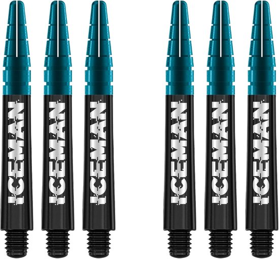 Dartschachten Set - Vlucht Houders - Dartwerpen Verbeteren - Vlucht Vergrendeling - Medium Lengte - Blauw Gedompeld — afbeelding 5