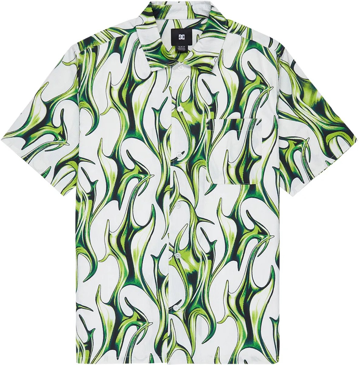 Dc Shoes Full On Resort Overhemd Met Korte Mouwen L Man Wit