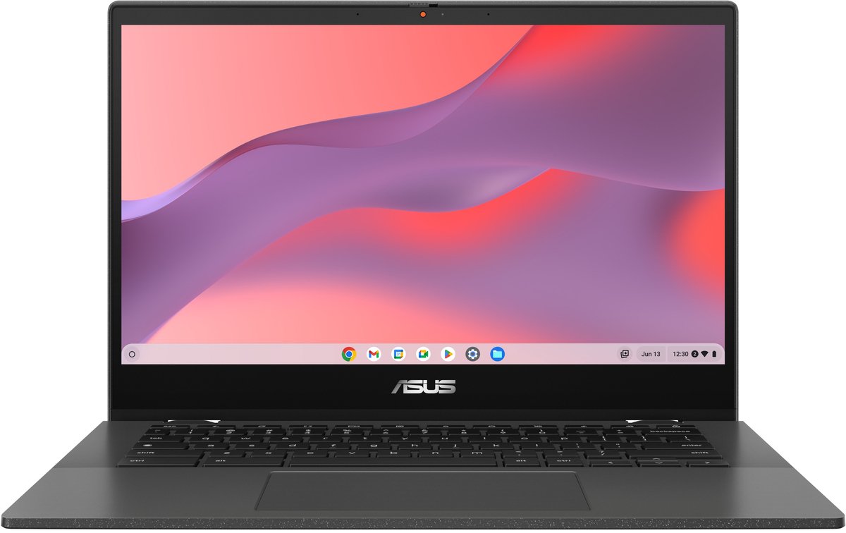 ASUS Chromebook CM14 Flip CM1402FM2A-EC0293 MediaTek Kompanio 520 35,6 cm (14") Touchscreen Full HD 4 GB LPDDR4x-SDRAM 128 GB eMMC Wi-Fi 6 (802.11ax) ChromeOS Nederlands Grijs