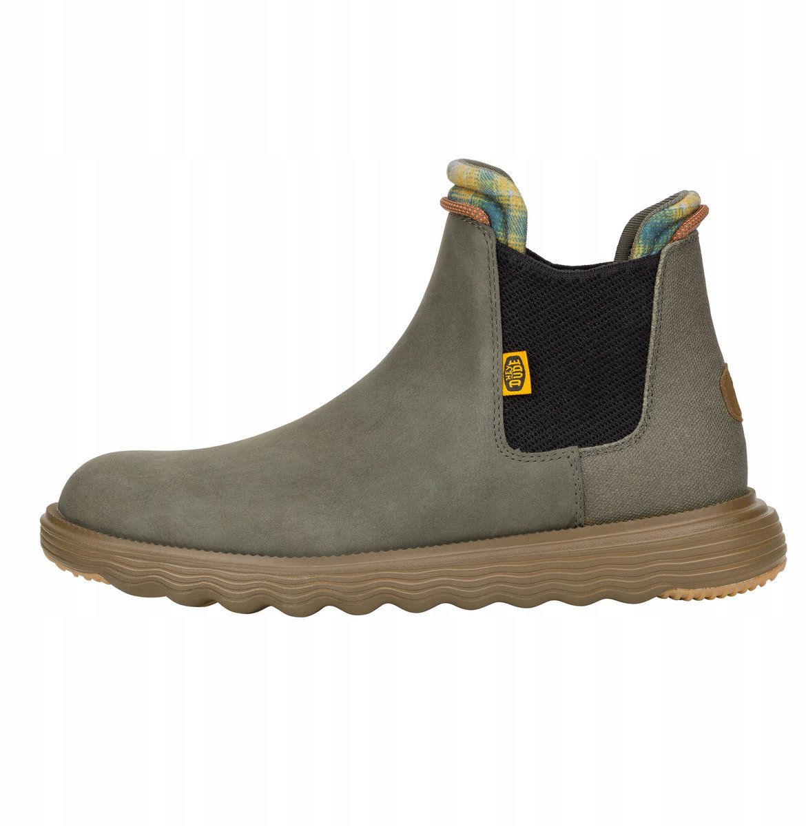 Hey Dude Branson Classic Wandelschoenen Waterdichte Synthetische Cholewka Lichtgewicht Zool Olijf