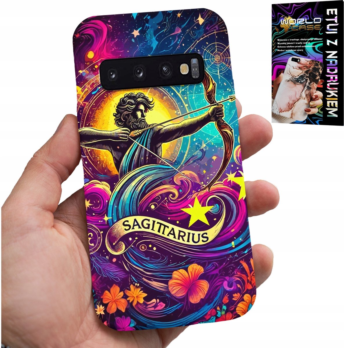 HOESJE VOOR SAMSUNG GALAXY S10 - STERRENBEELD, ACHTERKANT BOOGSCHUTTER