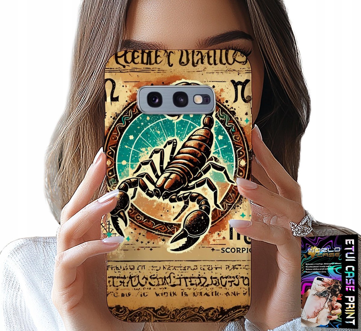 HOESJE VOOR SAMSUNG GALAXY S10E - STERRENBEELD SCHORPIOEN + FILM
