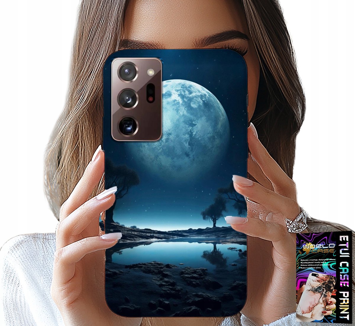 HOESJE VOOR SAMSUNG NOTE 20 ULTRA - FULL MOON MOON HOESJE + FILM