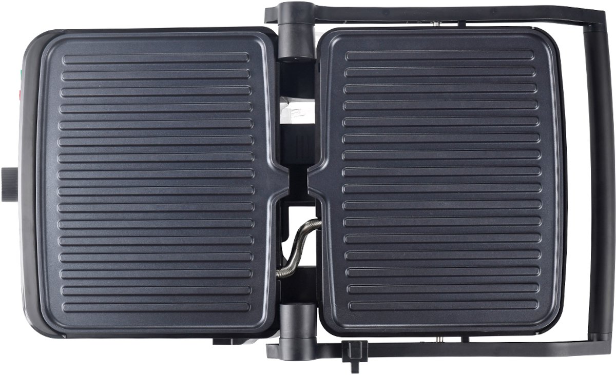 Elit contactgrill& Toast- 2000W- 180 graden openklapbaar- tosti ijzer en panini grill- voor vlees, groenten en sandwiches. thumbnail 4