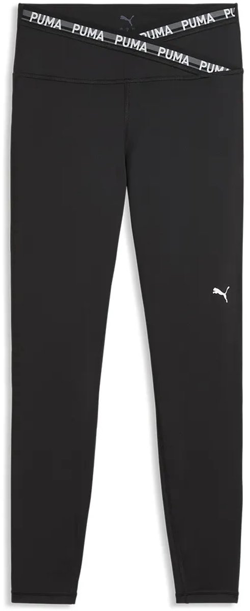 Puma Strong Cross Front Hoge Leggings Vrouw Zwart