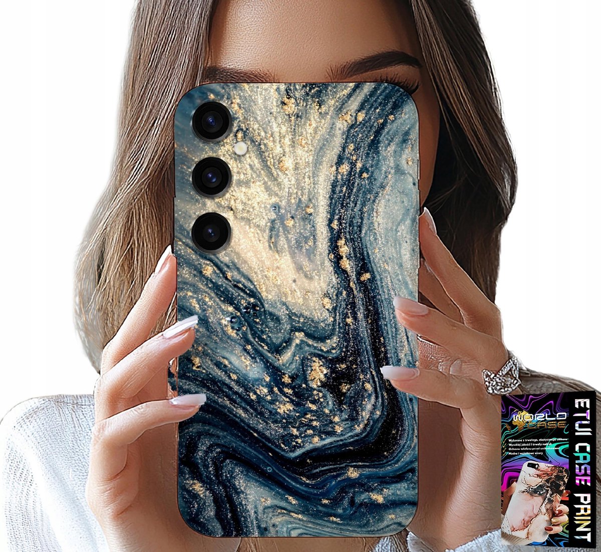 HOESJE VOOR SAMSUNG GALAXY A24 4G - ELEGANT STEENPATROON