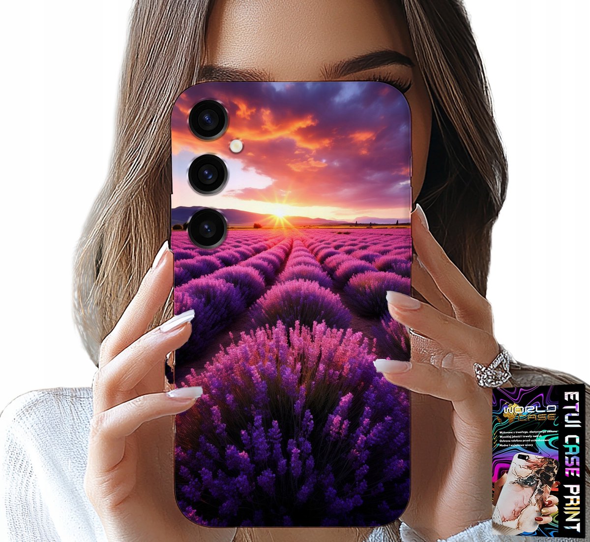 HOESJE VOOR SAMSUNG GALAXY A05S - LAVENDELVELD, PRACHTIGE LANDSCHAPPEN, PATRONEN