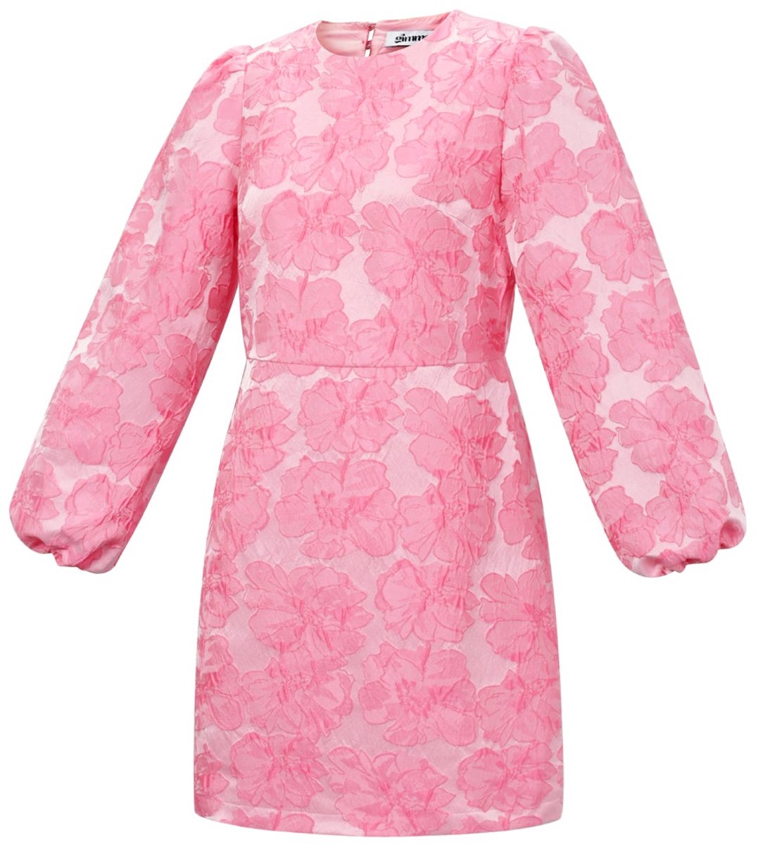 Dames jurk met bloemenprint en uitsparing - luchtige zomerjurk van polyester - Maat L