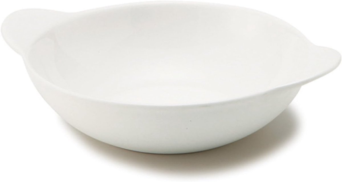 Gratin Schaal - Ovenschaal - Koken en Bakken - Vaatwasserbestendig - 17.5cm Rond - Wit