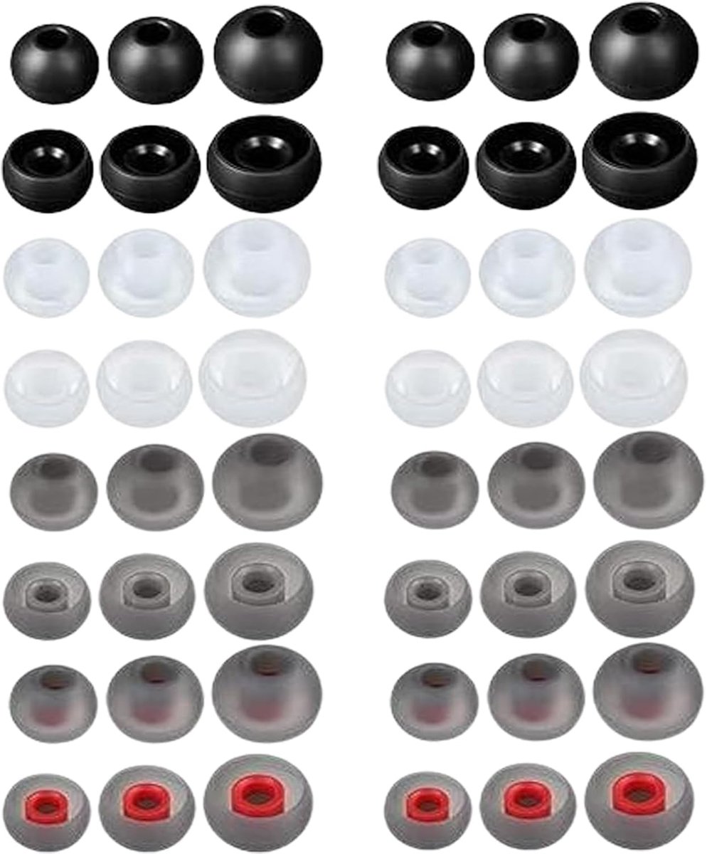 Vervangende Oordopjes Set - 48 stuks in 3 maten - Hoofdtelefoon Accessoires met Pads en Oorkussens - Compatibel met Meeste Oordopjes - Optimaliseer uw Luisterervaring.