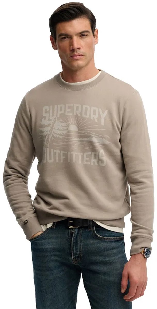 Superdry Retro Outdoor Relaxed Fit Sweatshirt M Man Khaki