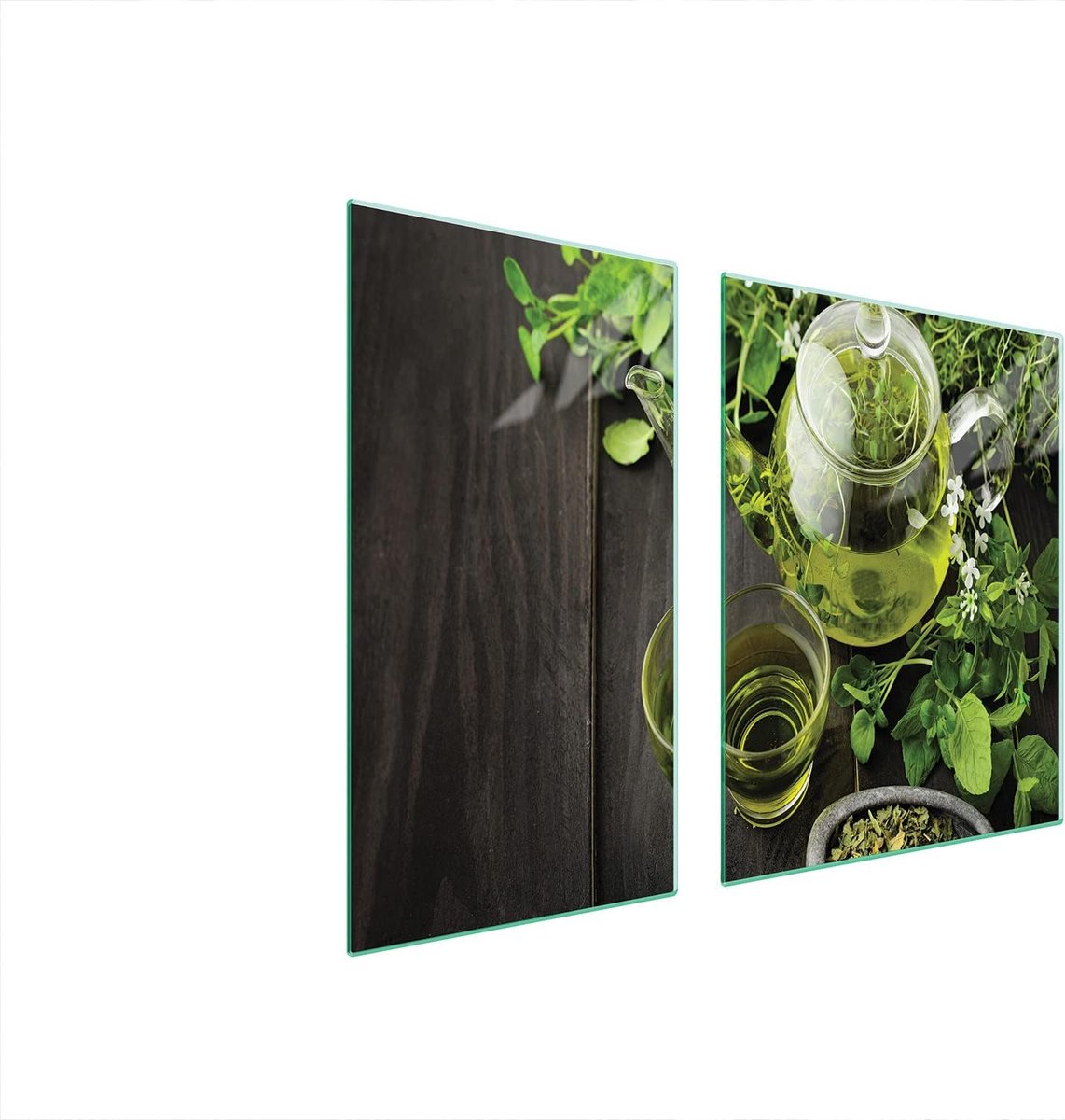 Fornuis Afdekplaat - Werkblad Beschermer - Kookplaat Beschermen - Gehard Glas - 90 x 52 cm - Groente