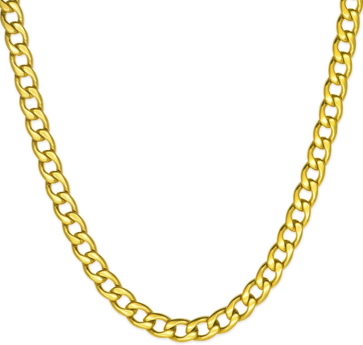 Gouden Pantserketting Heren Roestvrij Staal - Verschillende Lengtes en Breedtes