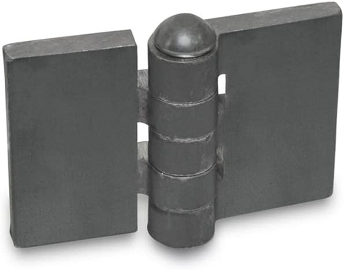 Robuust Stalen Las Scharnier voor Industriële Toepassingen - 60x60 mm