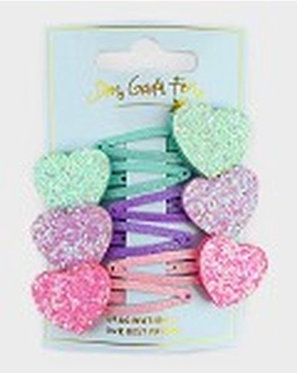 Den Goda Fen haarclips hart multicolor - 6 stuks - 5cm speelgoed.