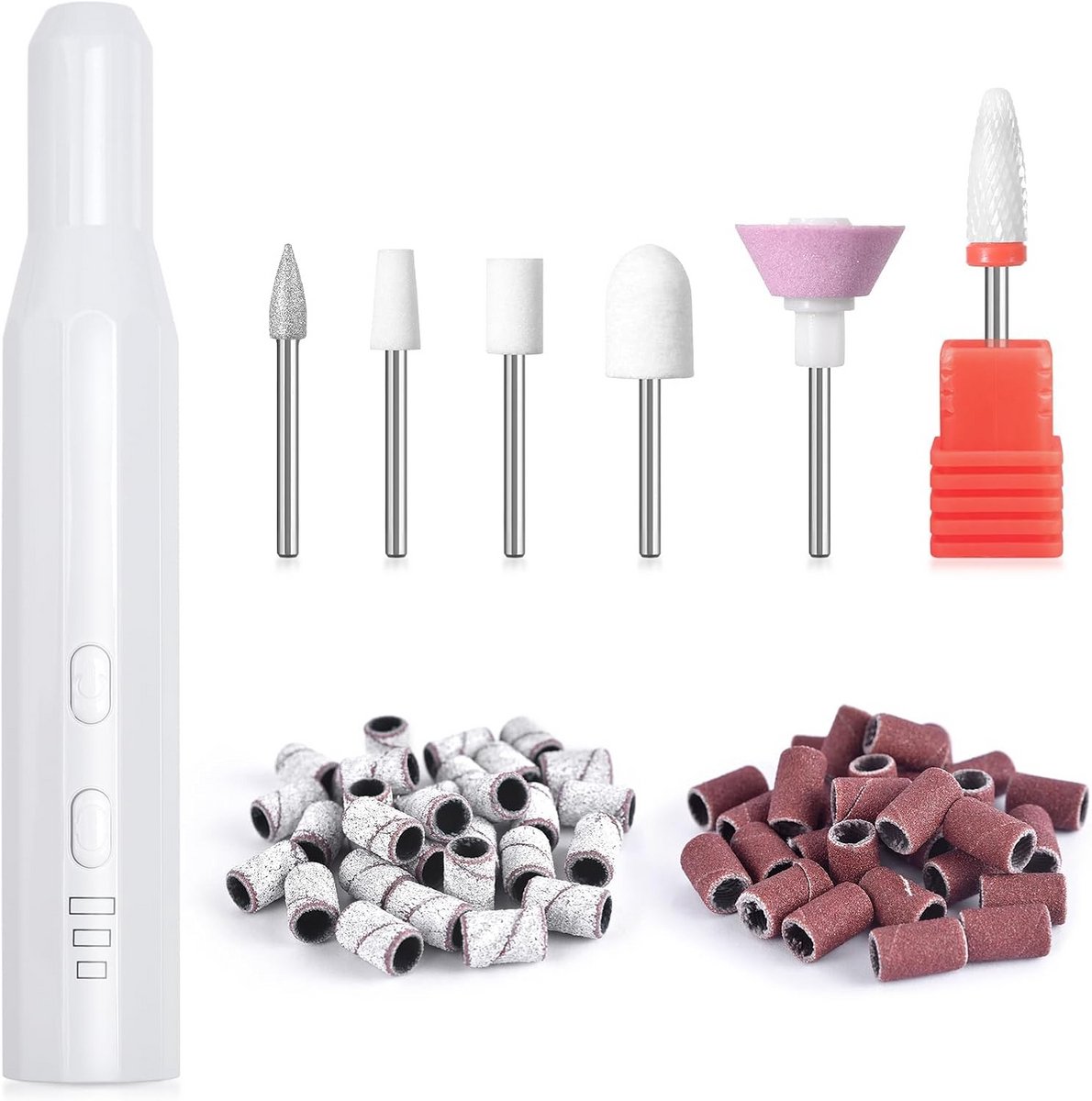 Draagbare Elektrische Nagelvijl Set voor Manicure en Pedicure