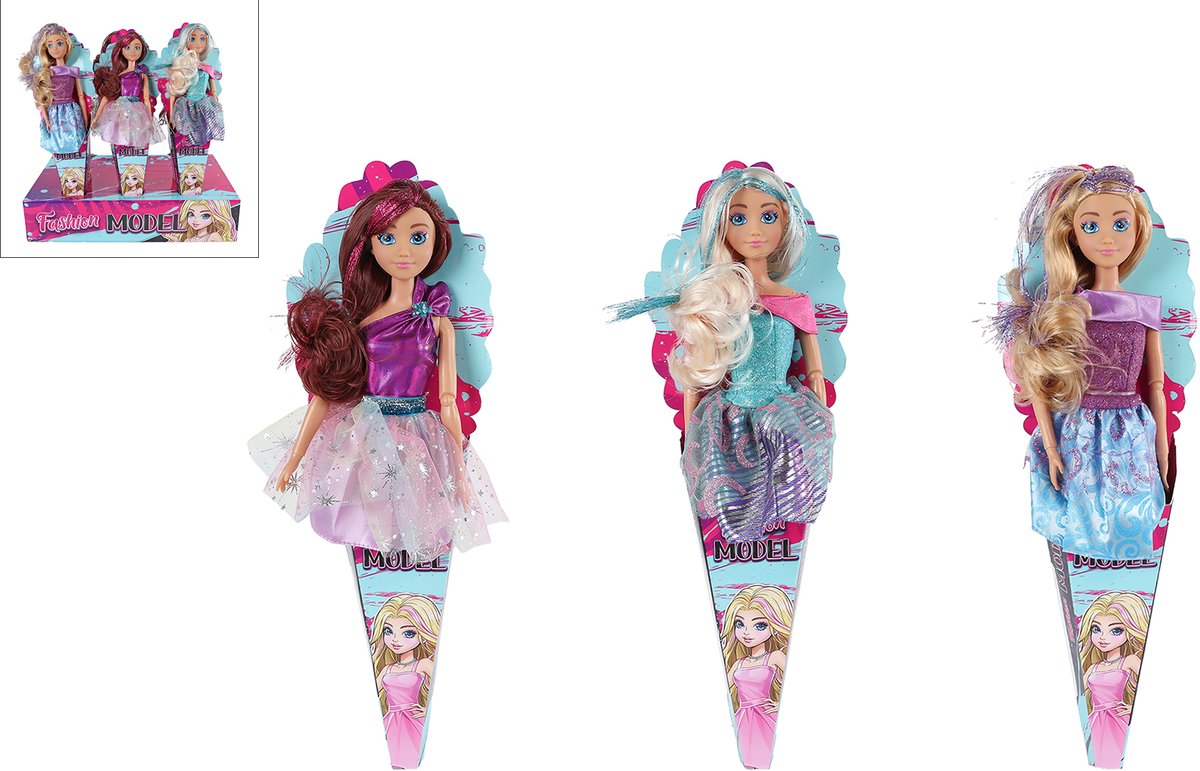 Van Manen fashion pop modejurk 29cm speelgoedpop.