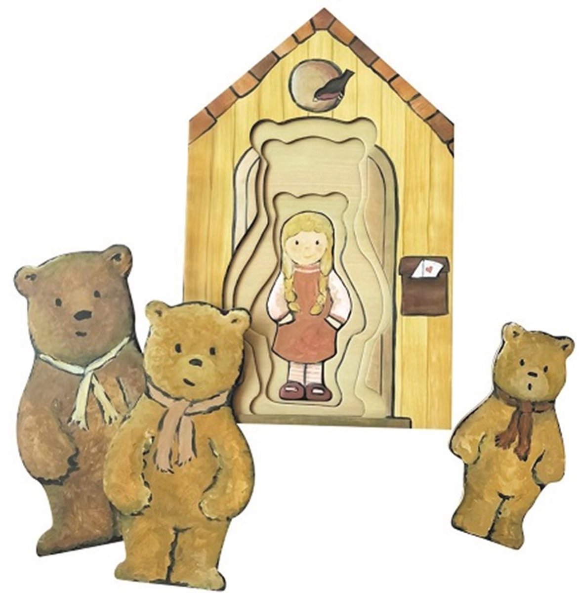 Egmont Toys puzzel Goudlokje - educatief kinderspel karton 3+ jaar.