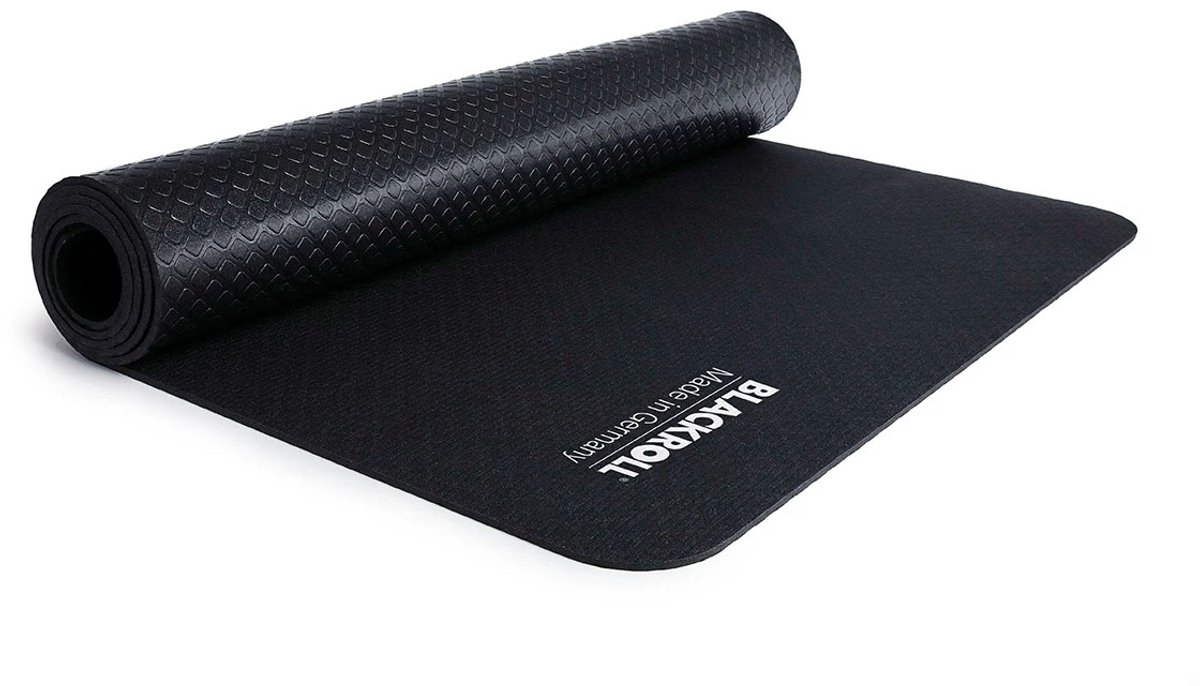 Blackroll Mat Anti-slip Fitnessmat Zwart 185 cm