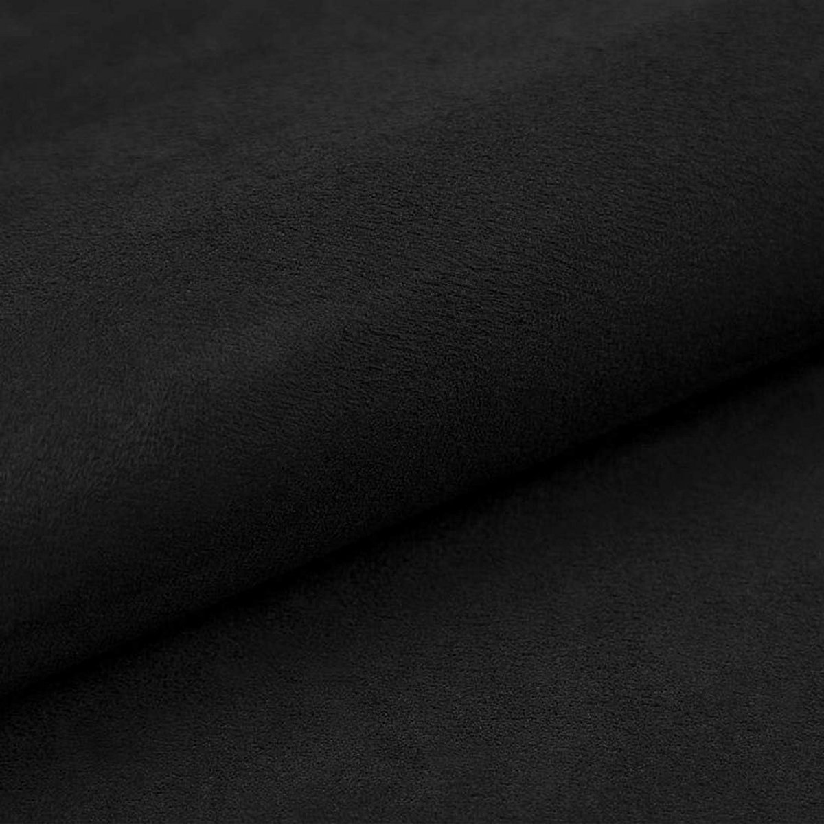Meubelstof per Meter - Sterke, Suede-achtige Polyester Stof voor Stoelen of Bank Bekleding - Zwart